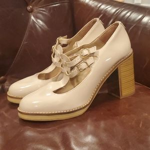 Topshop Patent Leather Mary Jane Heels